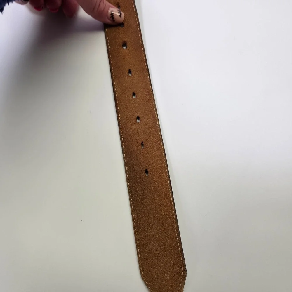 Vintage Justin Western Belt Mens 31